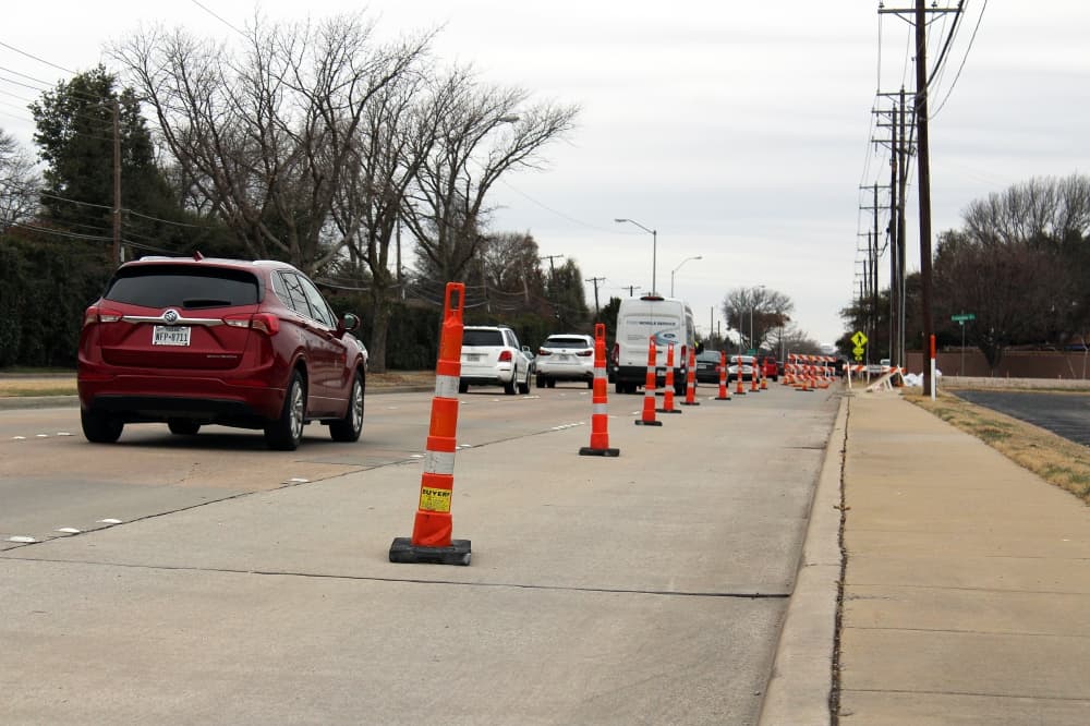 15th Street lane closed as screening wall construction begins