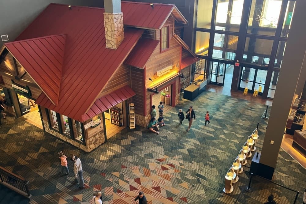 front of Great Wolf Lodge