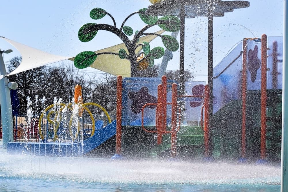 water falling down 