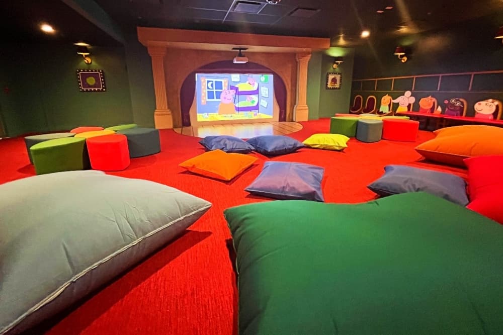 Bean bags inside 