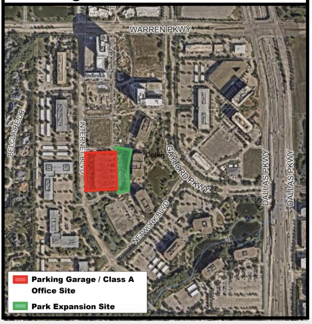 The expansion will extend the park southward. (Courtesy City of Frisco)