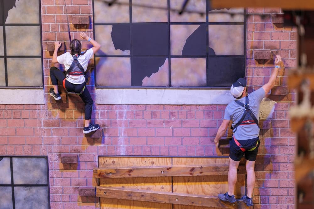 indoor wall climbing