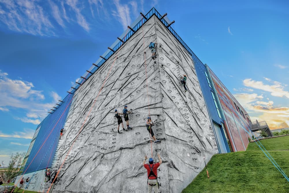 outdoor rock climbing