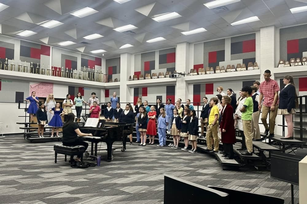 Stephanie Syphus worked as one of the directors to help train students for two musical plays at Coppell High School, “9-5” and “Matilda.” (Courtesy Brazos Creative)