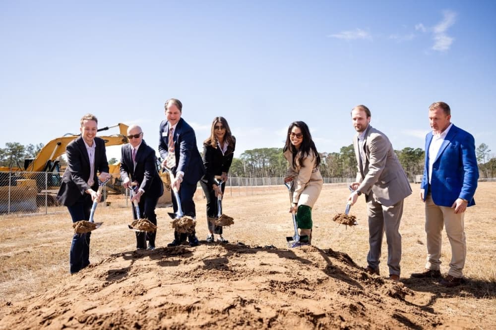 XAG Group has broken ground on its multiuse development within Audubon, a master-planned community in Magnolia. (Courtesy XAG Group; Christina Griffin, WDR Imagery)