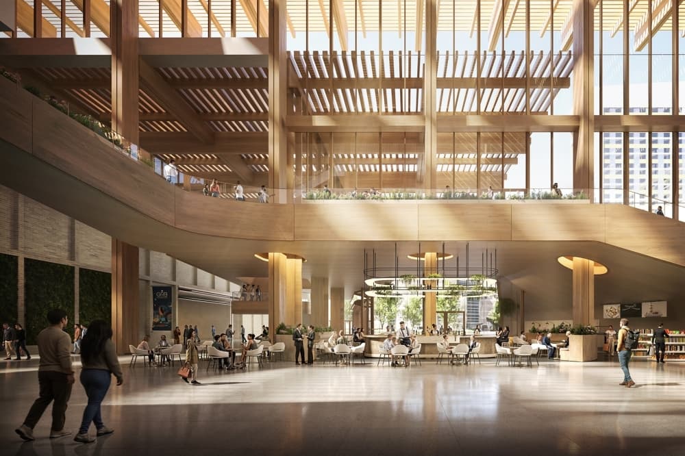 Populous, a Houston-based architecture firm, will design the new convention center building. (Rendering courtesy Populous)