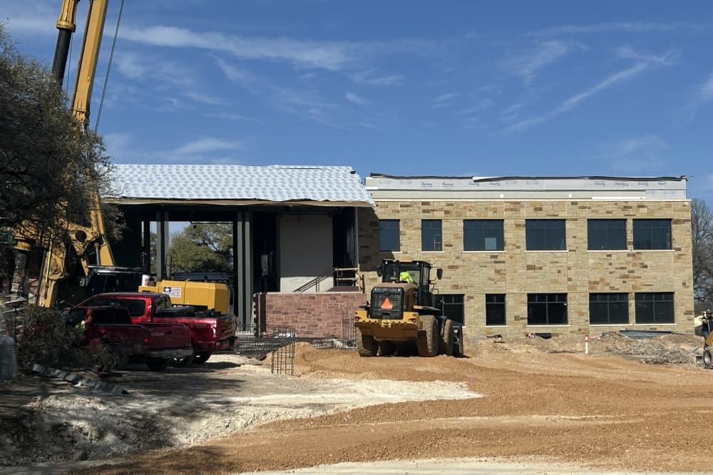 An updated photo of construction progress onsite. (Courtesy city of West Lake Hills)