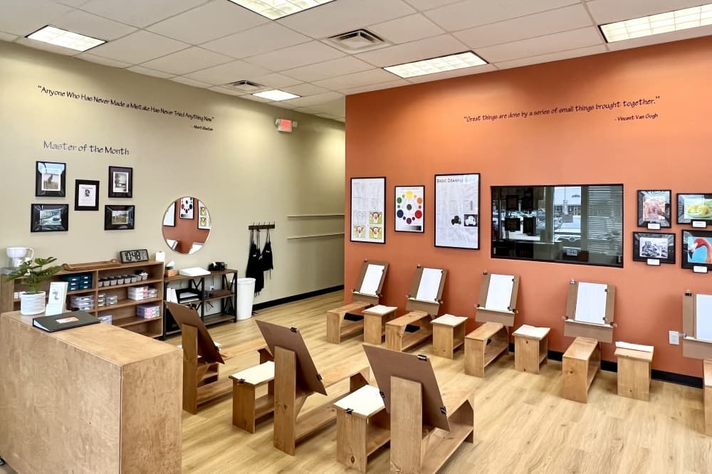 An image of the inside of the studio. 