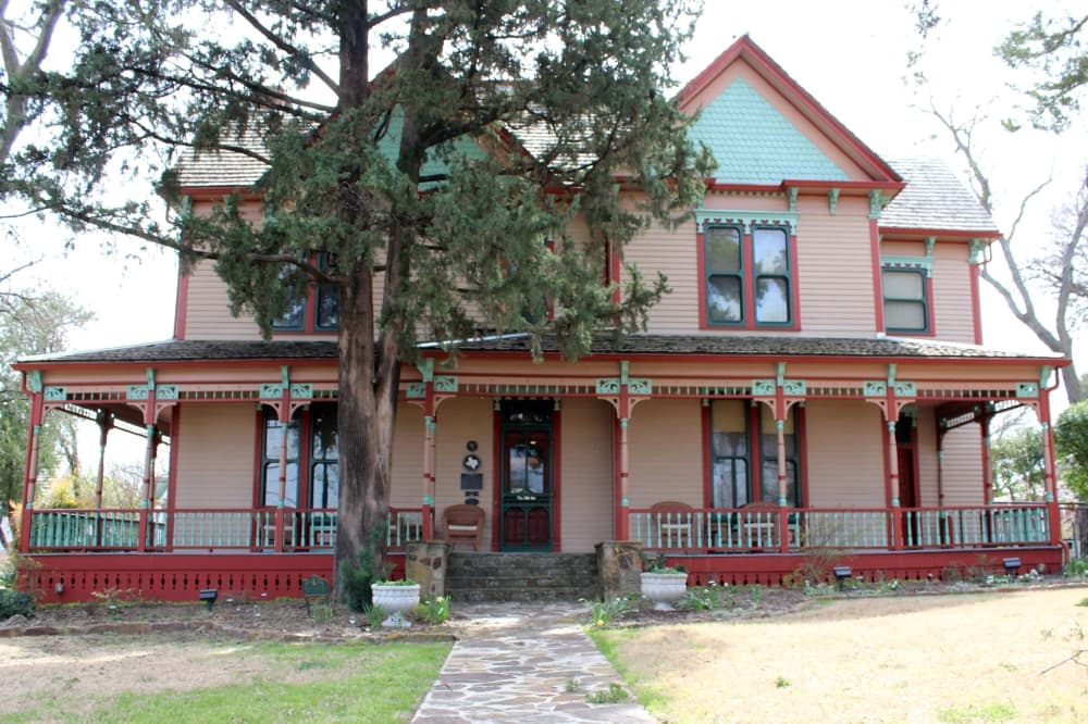 Exterior of a Victorian architectural style house. 