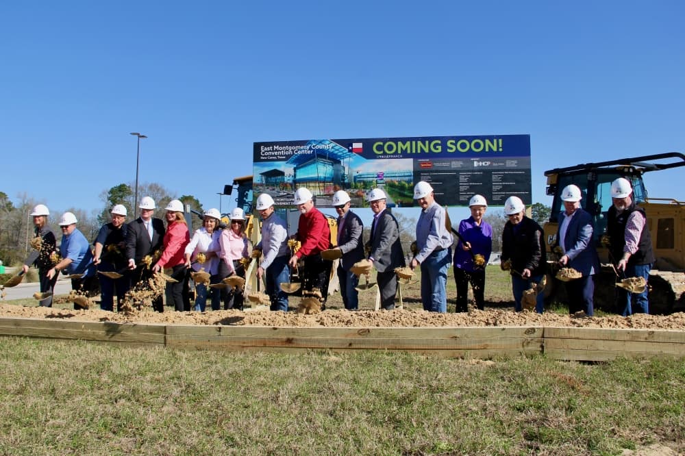 EMCID officials hold groundbreaking ceremony for convention center in New Caney