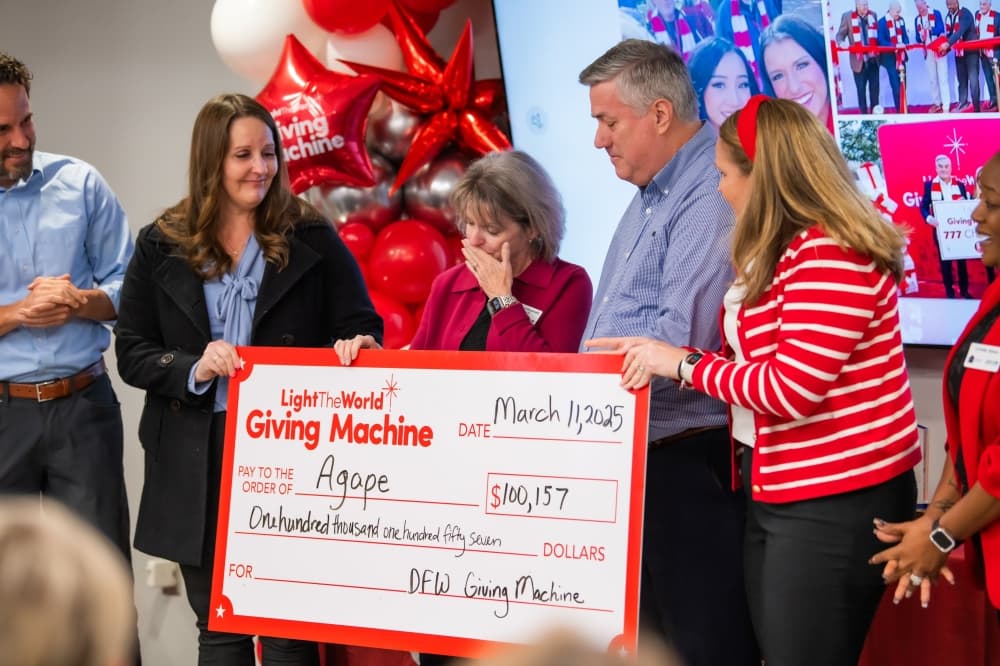 The Giving Machine raises $634K in North Texas through Light the World initiative