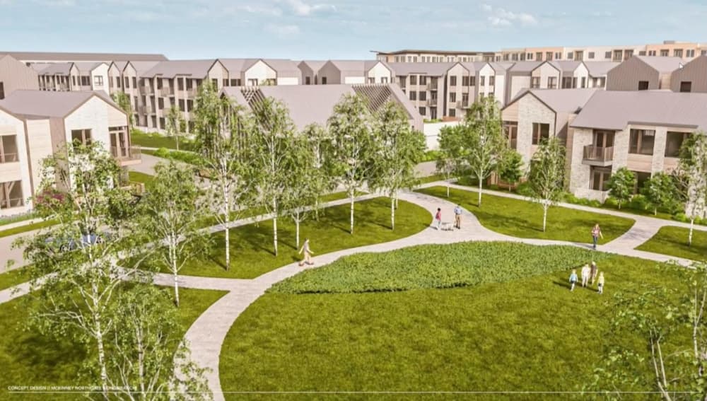 Residential open space rendering