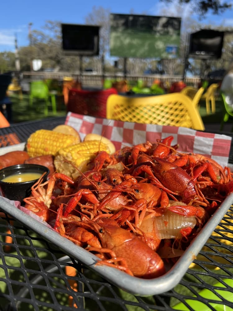 An image of the crawfish at the event. 