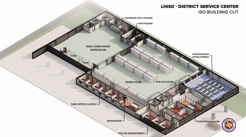 A design for the new LHISD maintenance warehouse