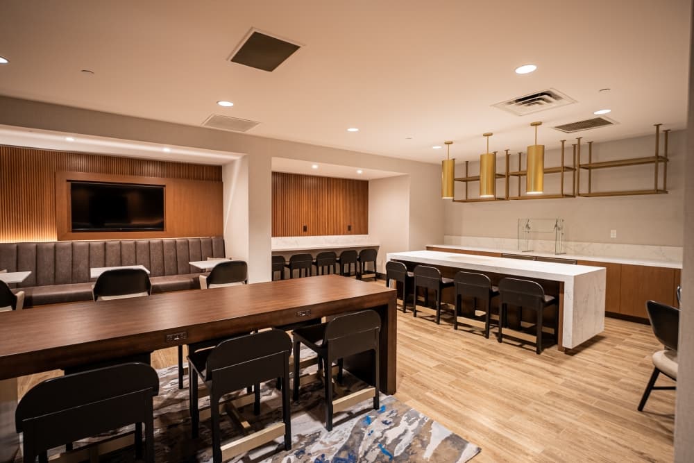 inside a lounge area