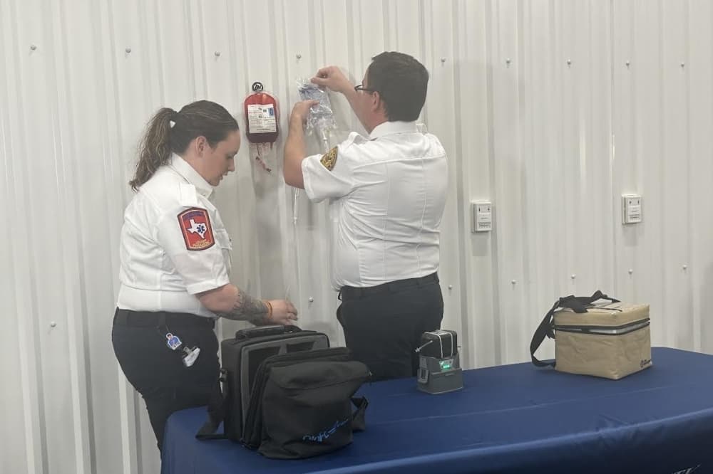 Fort Bend County EMS administers 100th unit of whole blood