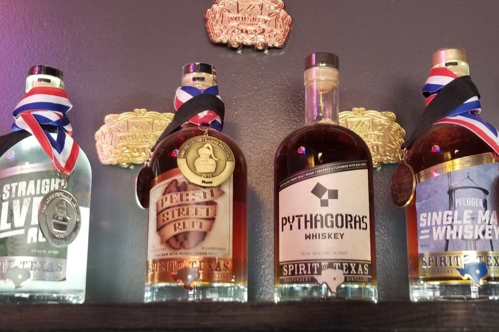 An image of the four spirits available. 