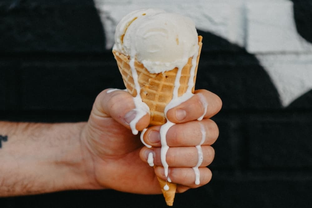 Customers can get one, two or three scoops of ice cream in a waffle cone. (Courtesy Scoop Street)
