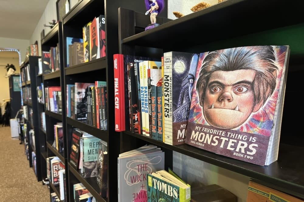 Ghoulish Books sells horror fictions novels. (Amira Van Leeuwen/Community Impact)