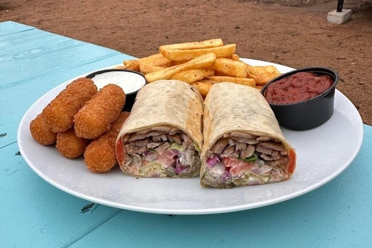 An image of the food served at the food truck. 