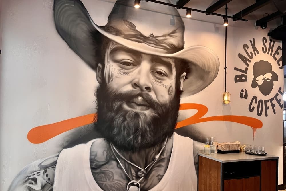 Post Malone mural