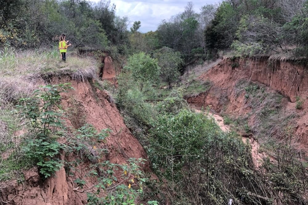 Austin's Colony erosion