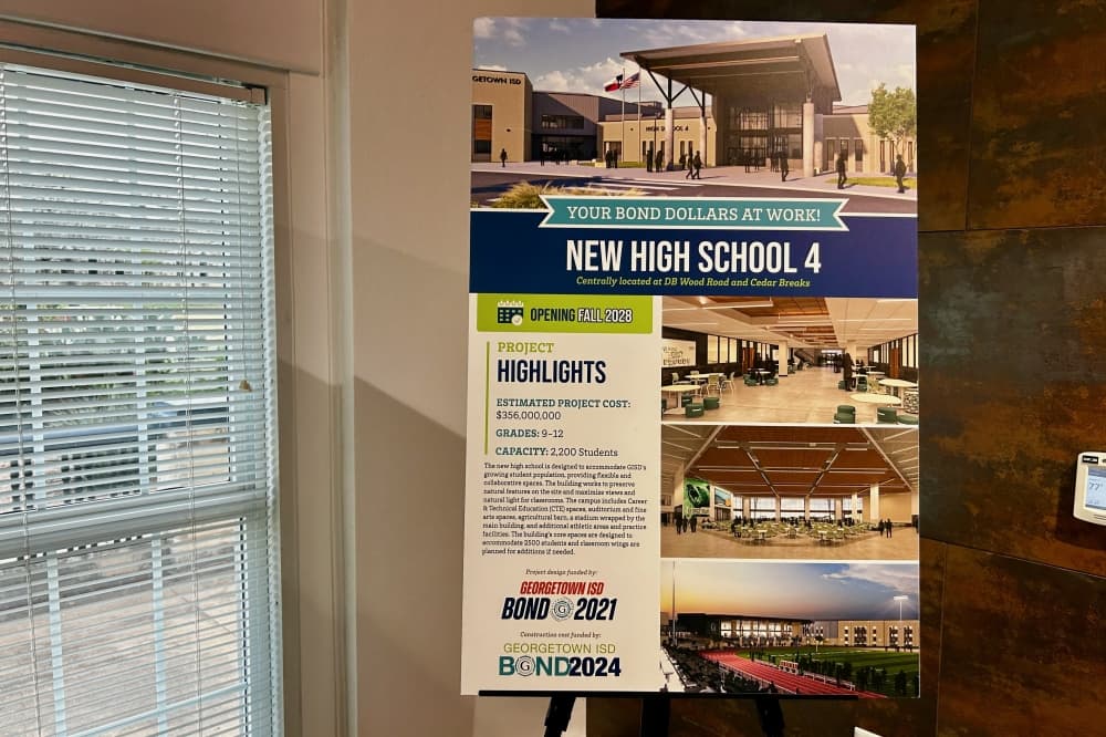 Georgetown ISD approves site work, infrastructure contracts for high school no. 4