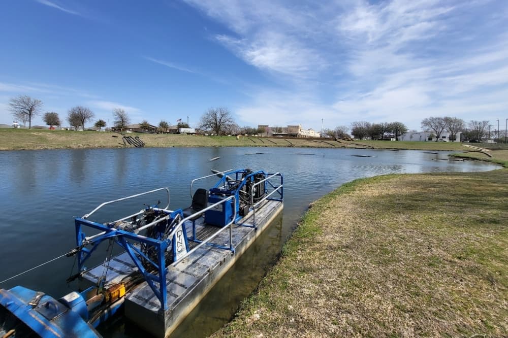 Keller officials move up dredging work of Bourland Road pond