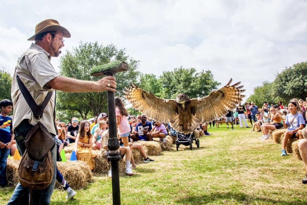 Ray Clarrage with owl