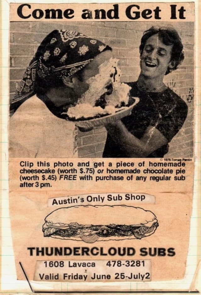 A flyer for the first location. 