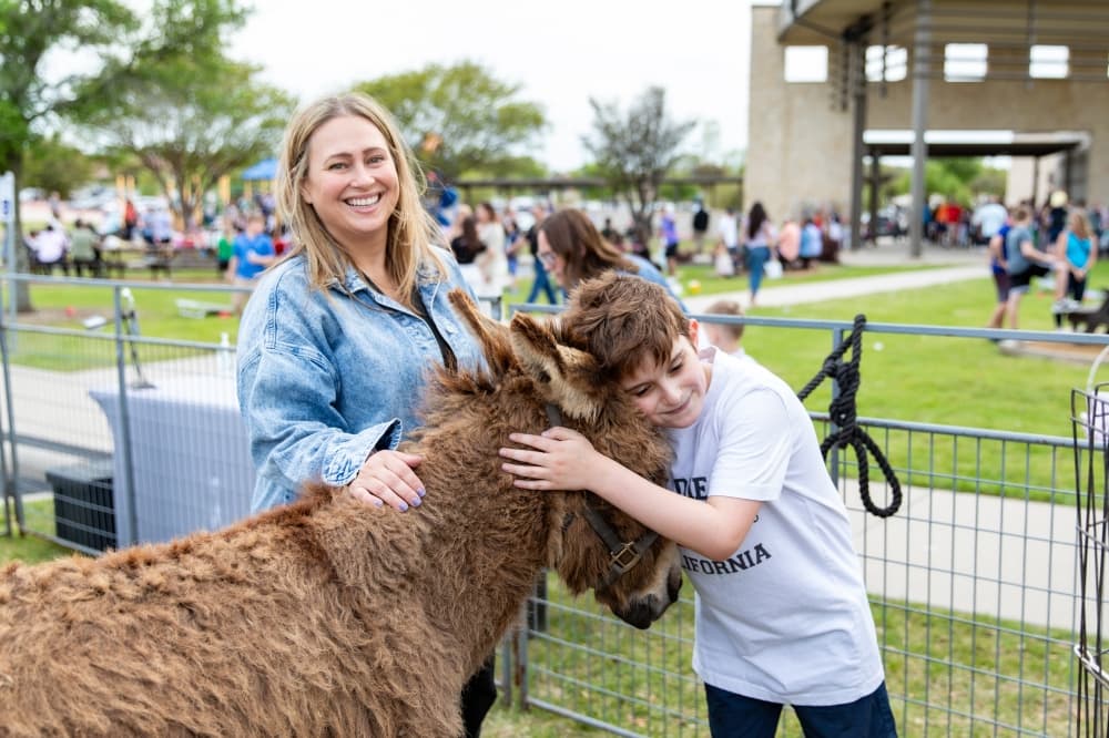 Family at Easter event at Christ Fellowship McKinney 