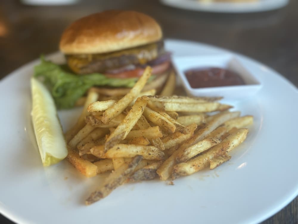 Craft burger from Uncork'd Wine Bar & Grill 