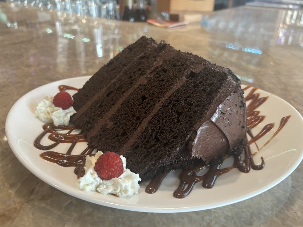 Cake from locally owned McKinney wine bar