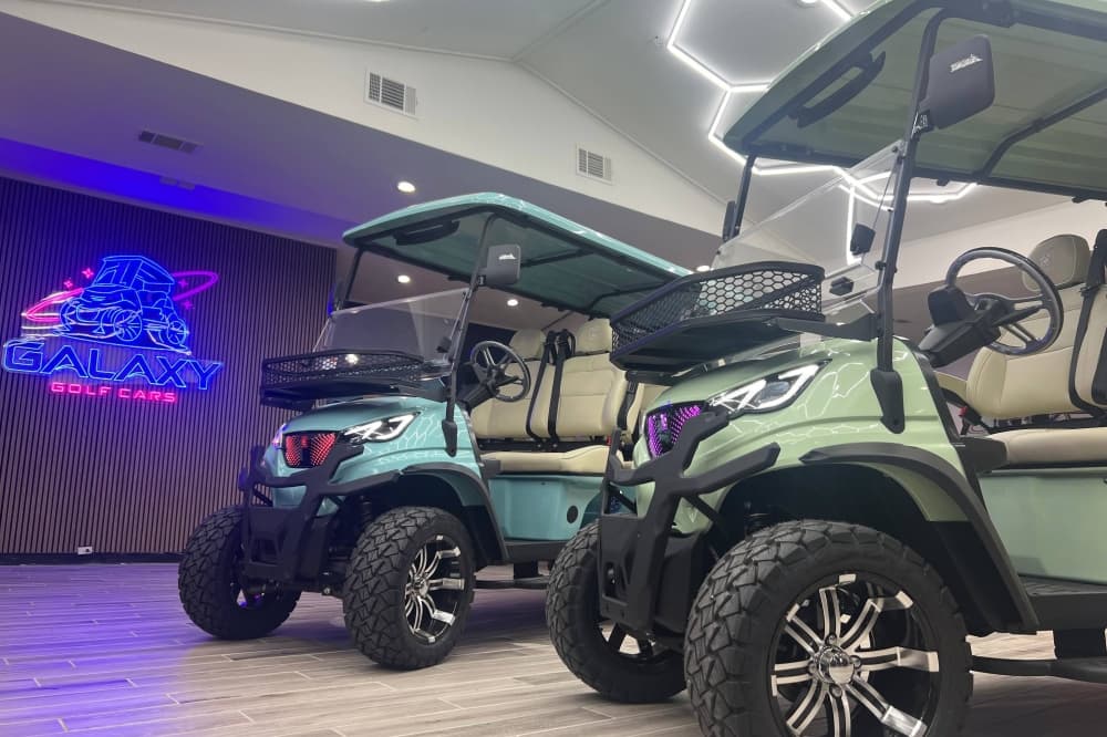 Galaxy Golf Cars sells electric golf cars, custom carts in Plano