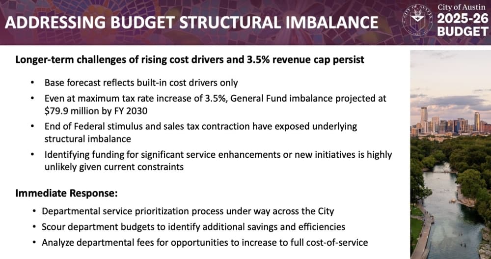 Austin budget response