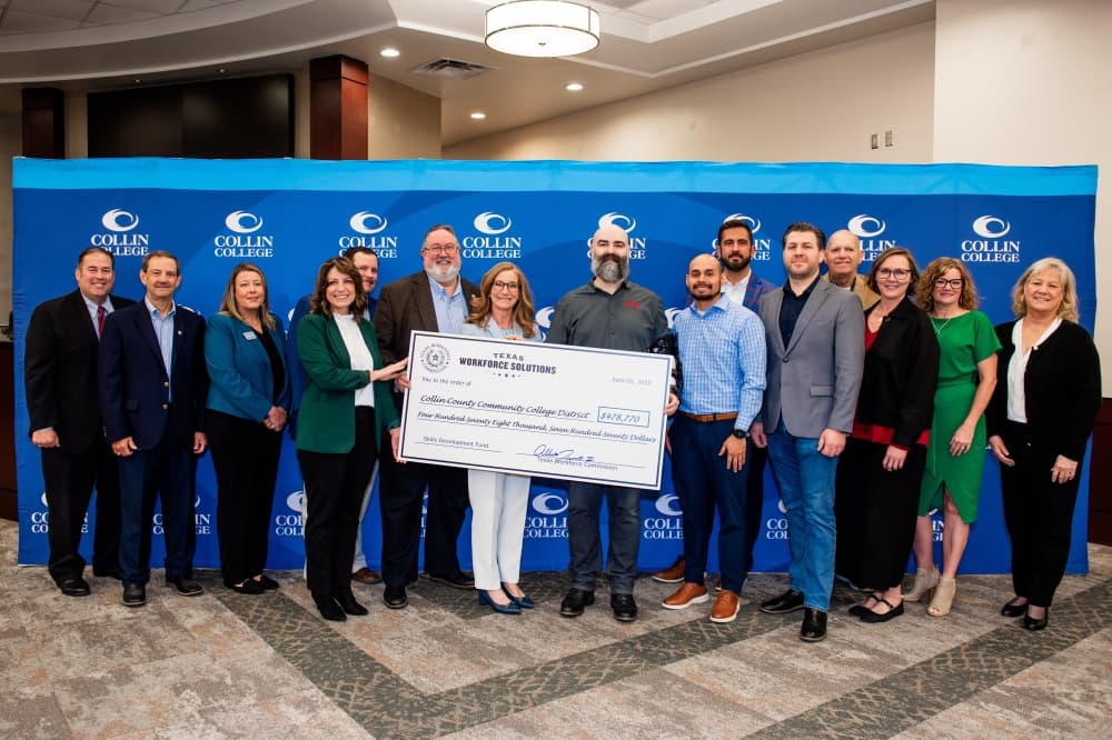 Group photo with check