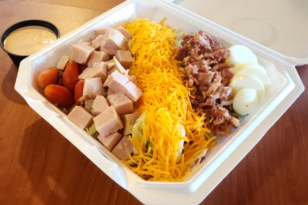 Alongside barbecue options, Fritze's offers salads and other menu items. (Jarrett Whitener/Community Impact)