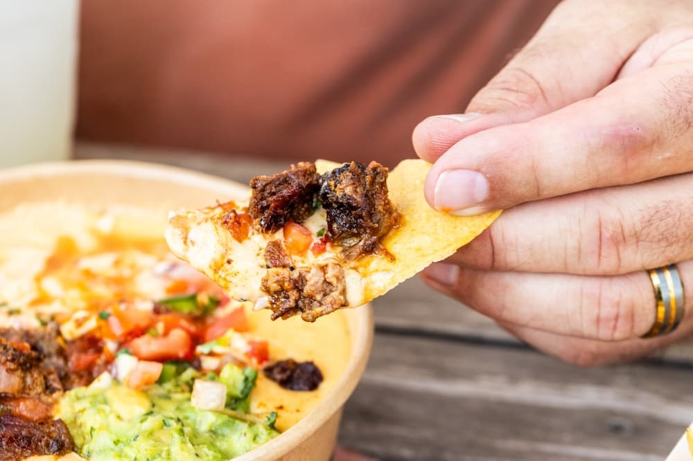 According to Puskorius, everything at Neon Armadillo is cooked without seed oils, using ingredients sourced from local farmers and ranchers who share the team’s dedication to soil health and sustainable practices. (Jamie Moore/Community Impact)