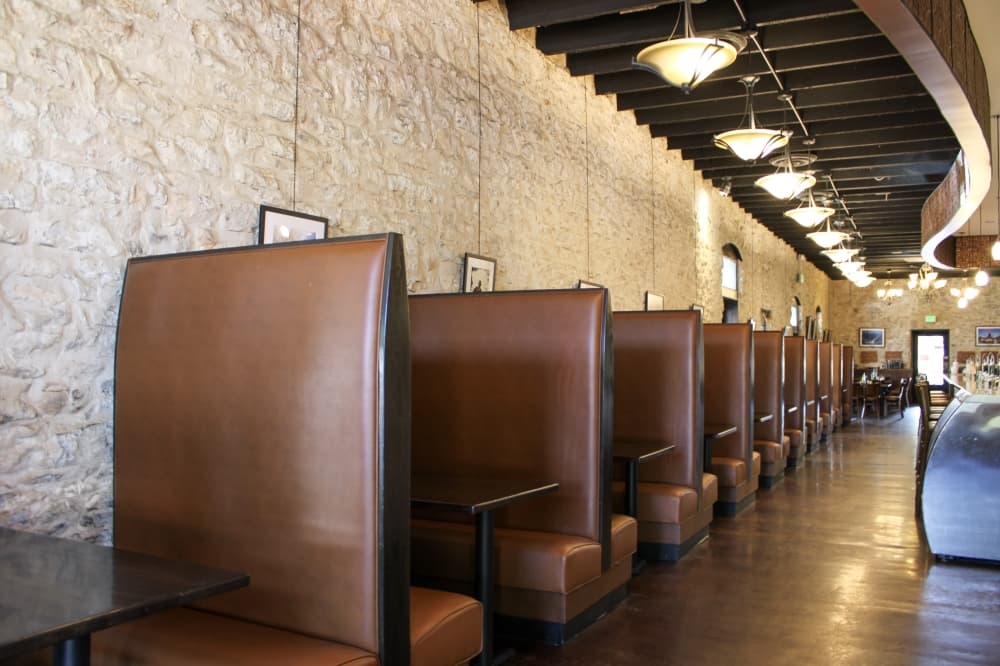 An image of the inside of the restaurant. 