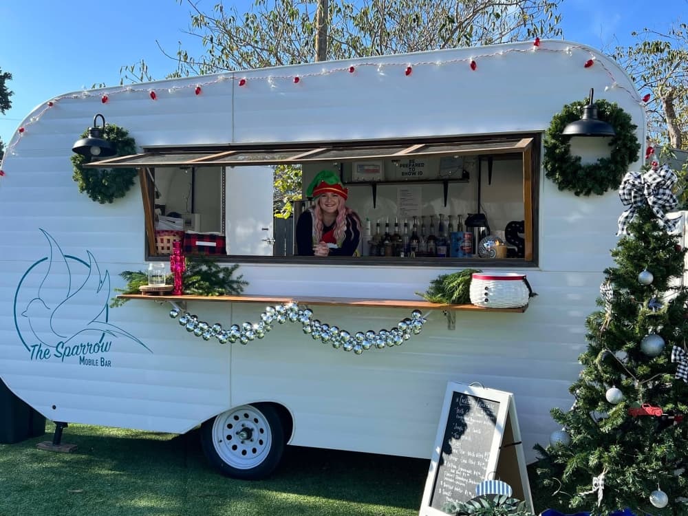 The Sparrow Mobile Bar reopened in March, and serves custom cocktails and drinks to the Central Texas area. (Courtesy Sparrow Mobile Bar)