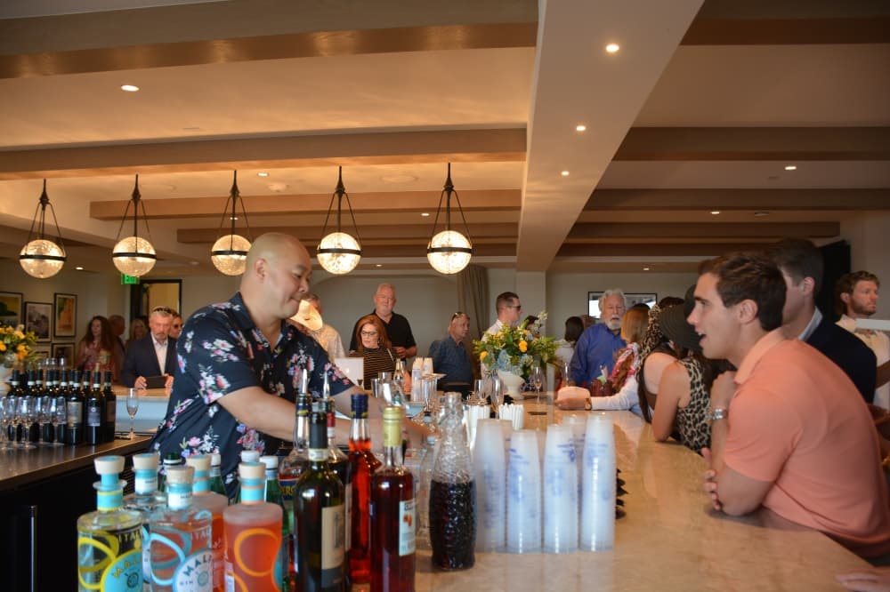 In addition to light bites, a bar area on the sixth floor served guests drinks during the April 15 grand opening celebration.