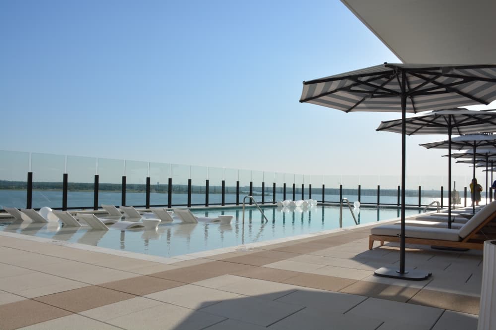An on-site amenity of Thirty-One Eleven Sunset is a rooftop pool located on the sixth floor of the building. 