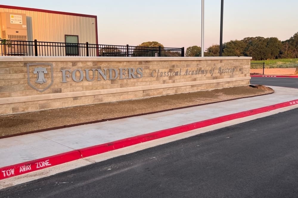 exterior of Founders Classical Academy