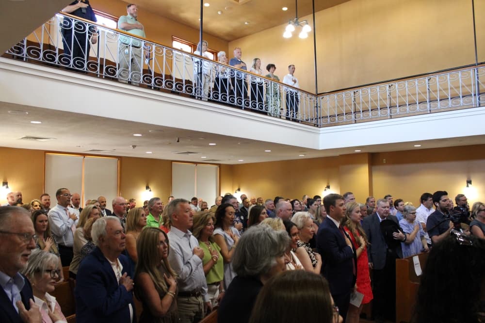 The induction ceremony for Williamson County Judge Steven Snell took place in the 26th District Courtroom on the second floor of the Williamson County Courthouse in downtown Georgetown.