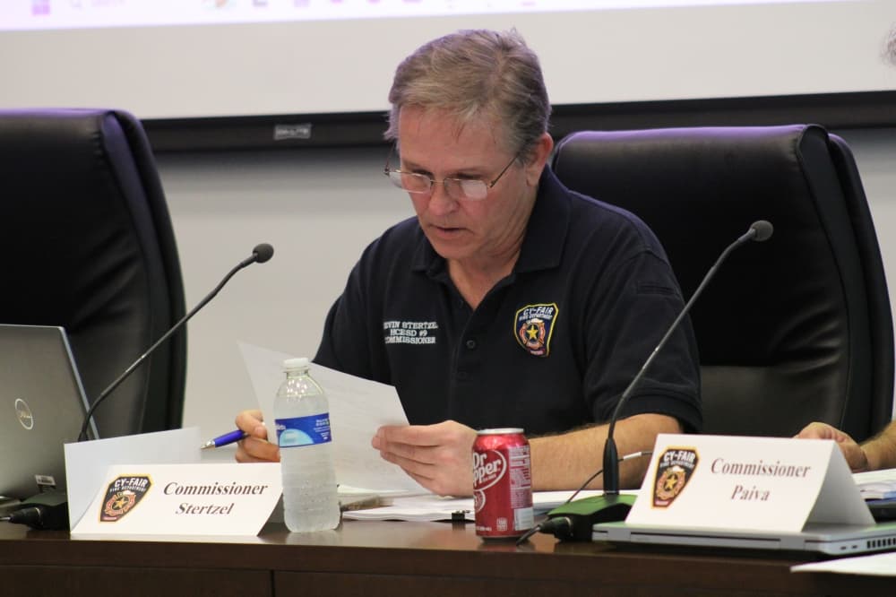 Cy-Fair Fire Department Commissioner Kevin Stertzel to step down in May