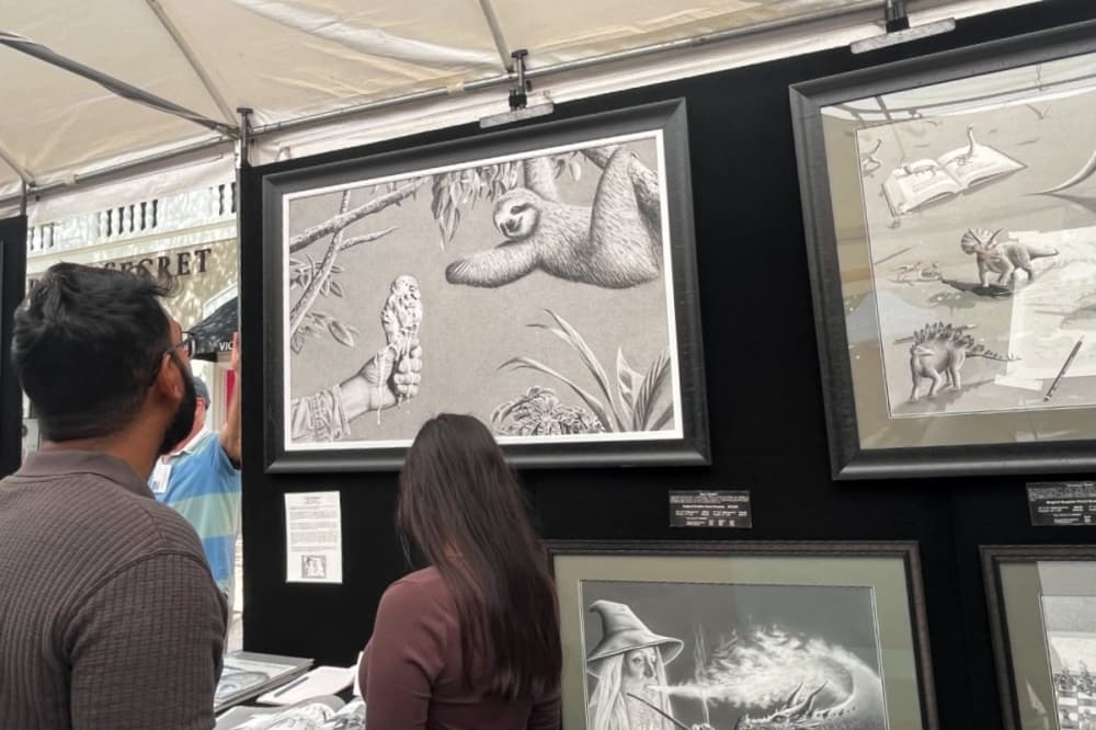 sloth art work