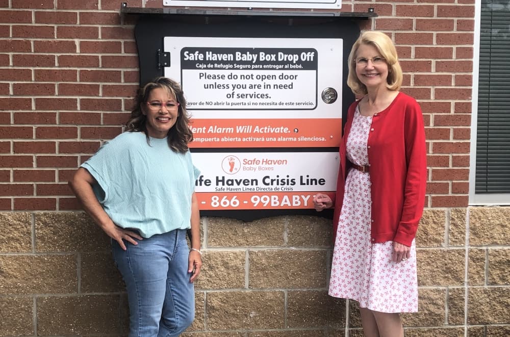 First Houston-area Safe Haven Baby Box unveiled in The Woodlands
