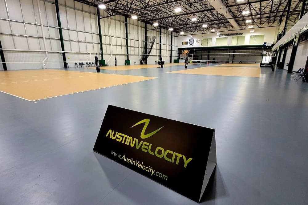 Austin Velocity Volleyball Club and Spike Frog now open at The Crossover
