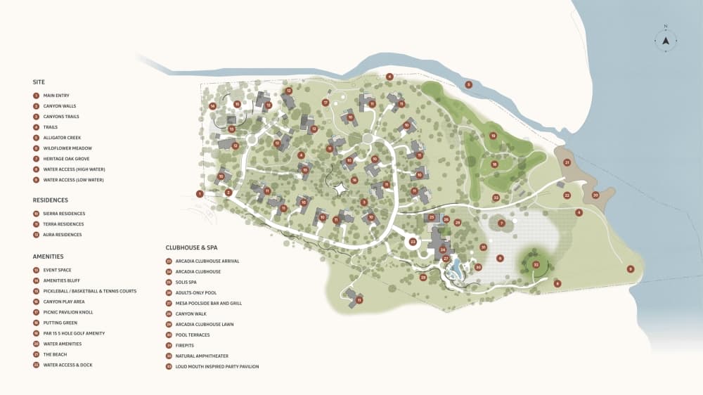 map of the homesites