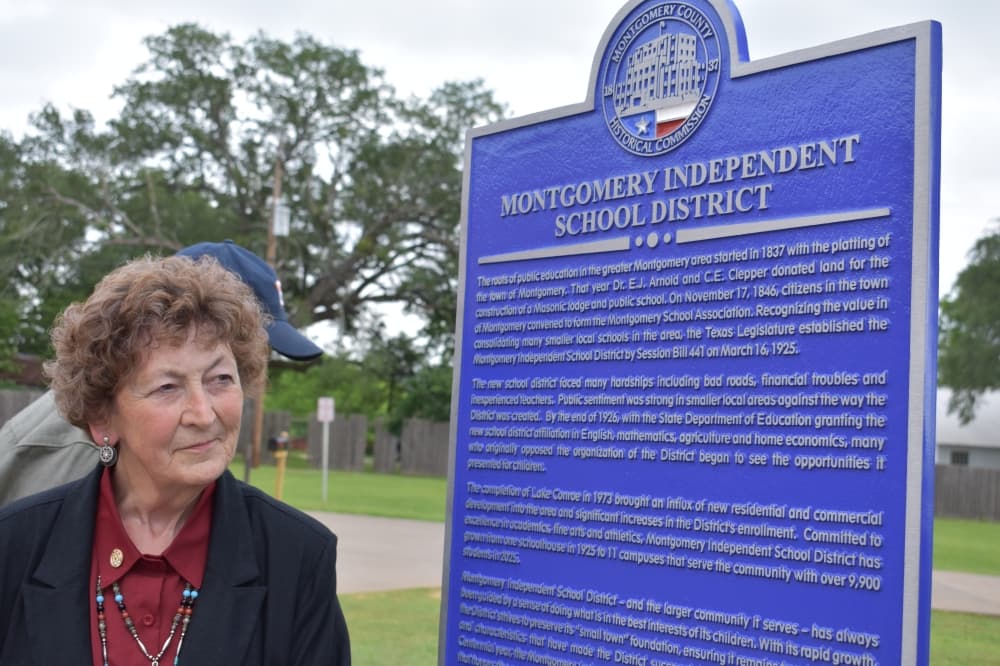 Montgomery ISD celebrates 100 years with historical marker